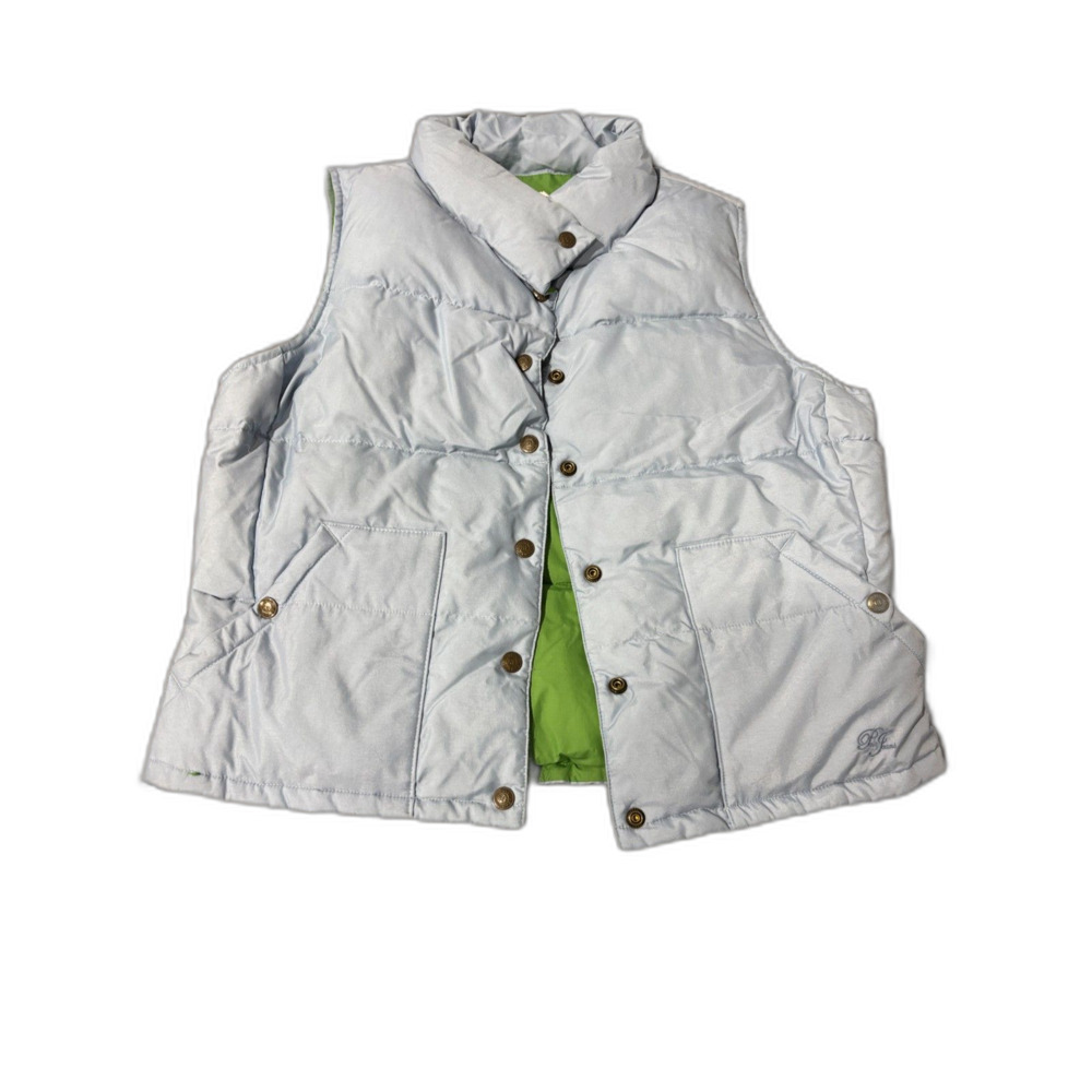 RALPH LAUREN Polo Jeans Puffer Vest Girls Size Large Reversible
